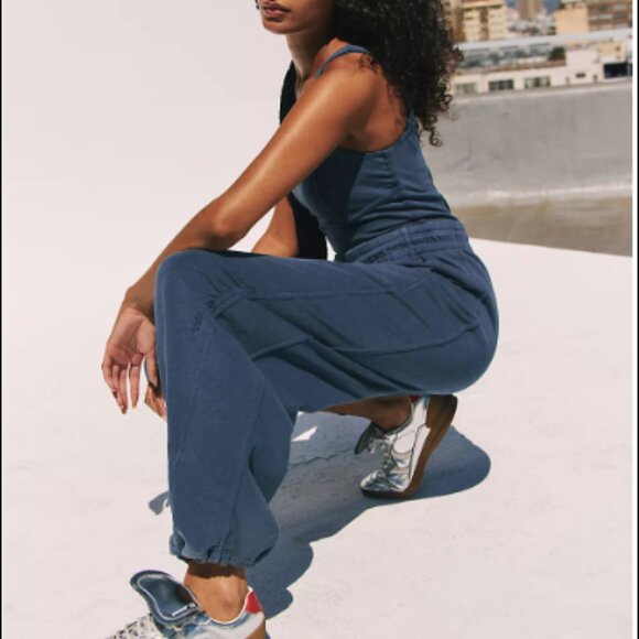 Free People Inbound Onesie NWT - Midnight Navy - Picture 2 of 6